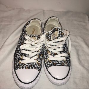 Converse All Star Shoreline leopard print, velvet, Black/Tan/White, unisex